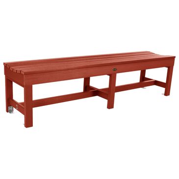 Highwood USA Weldon 6" Picnic Backless Bench in Rustic Red, , large
