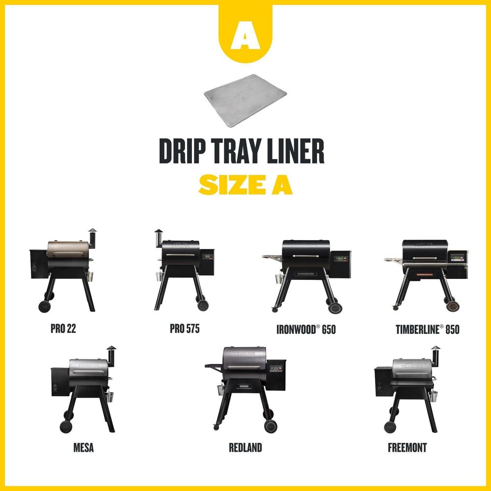 Traeger Grills 5-Pack Drip Tray Liner Size A, , large