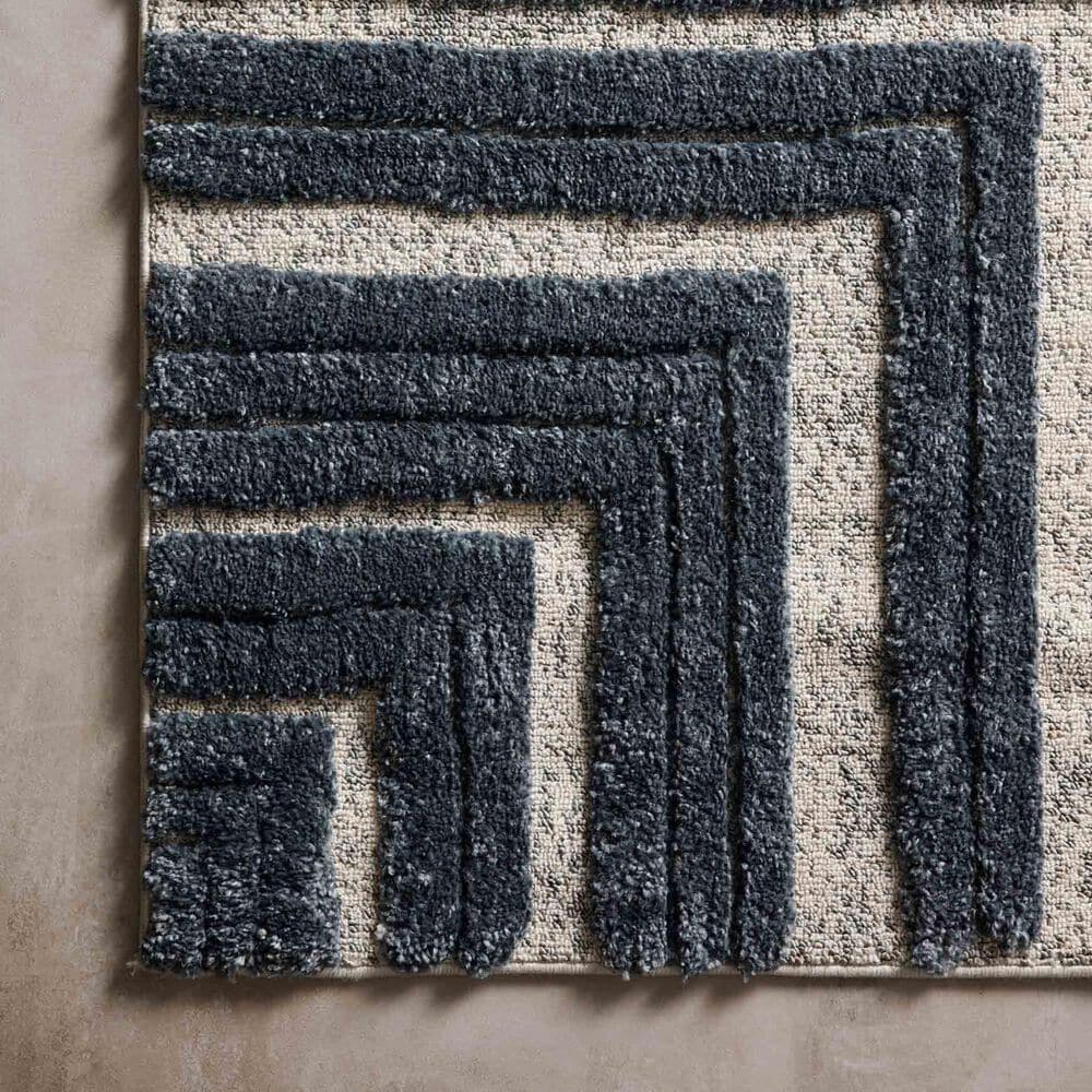 Loloi II Hagen 7&#39;10&quot; x 10&#39;10&quot; Blue and White Area Rug, , large