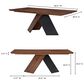 Moe"s Home Collection Axio Dining Table in Brown - Table Only, , large
