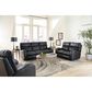 Catnapper Angelo Power Reclining Sofa with Power Headrest in Black, , large