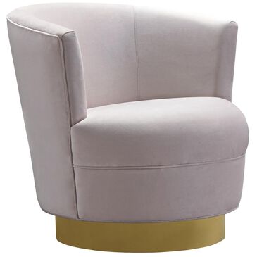 Tov Furniture Noah Swivel Chair in Blush, , large