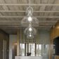 Golden Lighting Hines 1-Light Pendant with Seeded Glass in Pewter, , large