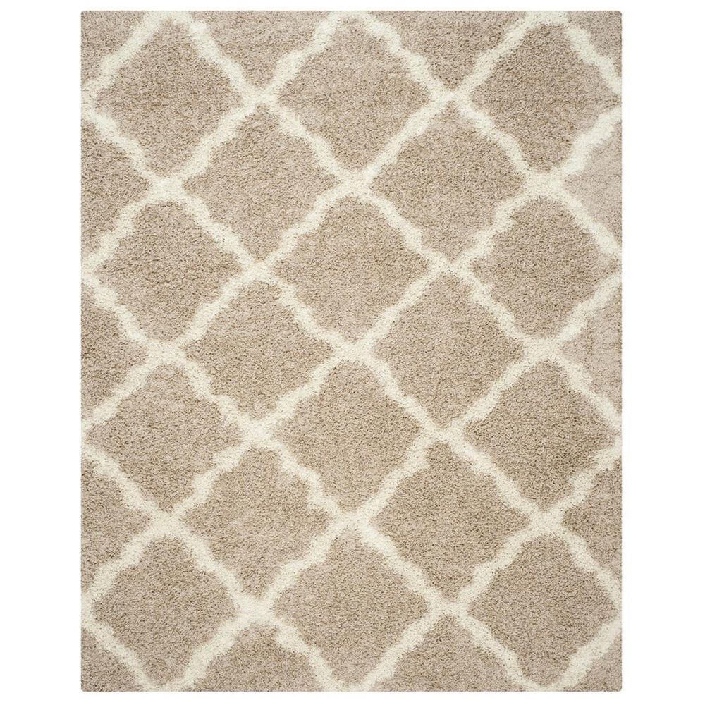 Safavieh Dallas Shag SGD257D-10 10" x 14" Beige/Ivory Area Rug, , large