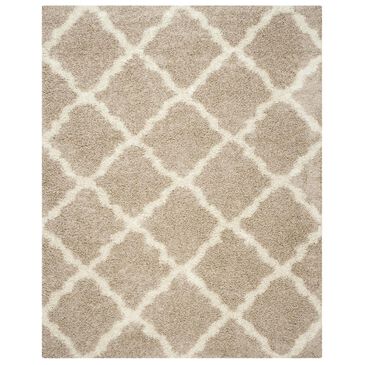 Safavieh Dallas Shag SGD257D-10 10" x 14" Beige/Ivory Area Rug, , large