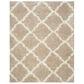 Safavieh Dallas Shag SGD257D-10 10" x 14" Beige/Ivory Area Rug, , large