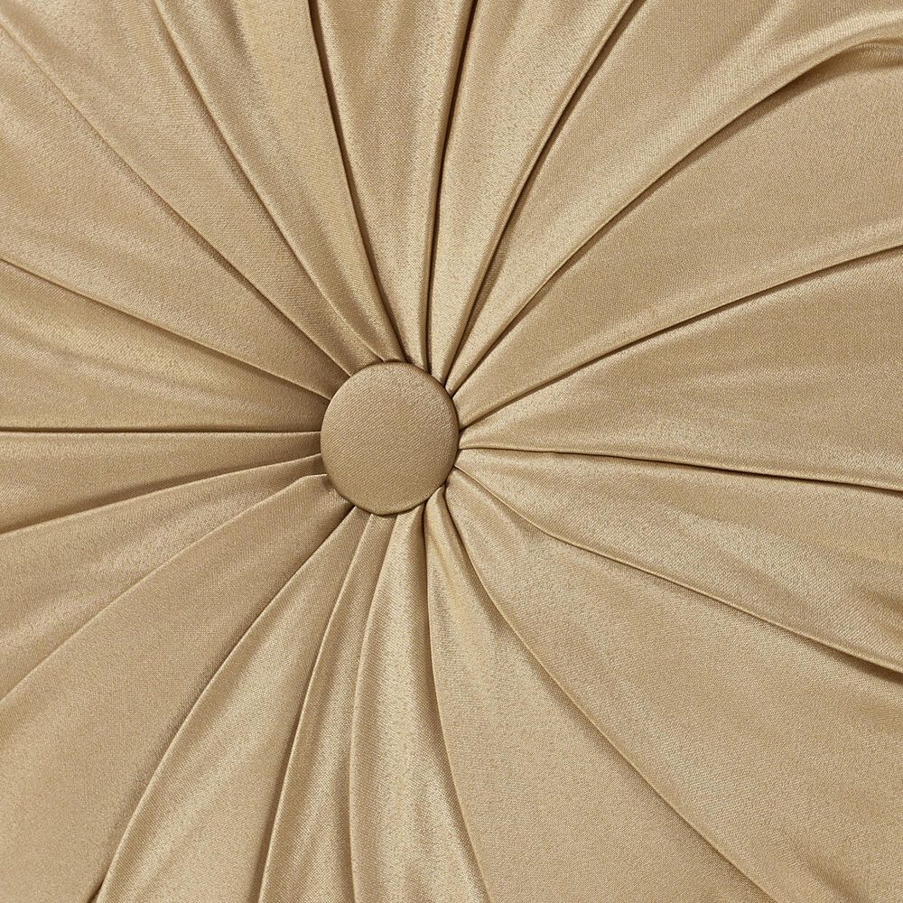 J. Queen New York Potenza 15&quot; Round Throw Pillow in Gold, , large