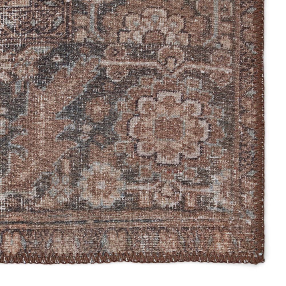 Jaipur Harman Minita 5&#39; x 7&#39;6&quot; Coffee Liqueur, Trellis, Blue Graphite, Lead Gray and Toasted Coconut Area Rug, , large