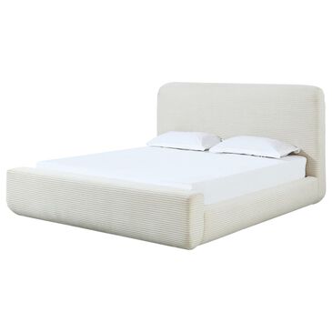 Urban Home Blossom Wisteria Queen Upholstered Bed in Frosty, , large