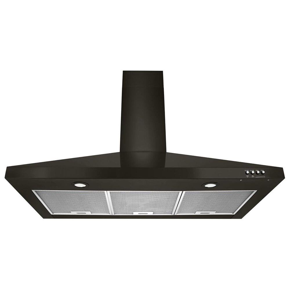 Whirlpool 36&quot; Wall Mount Range Hood in Black Stainless, , large