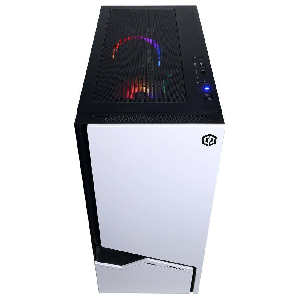CyberPowerPC Gamer Master Gaming Desktop | AMD Ryzen 5 8400F - 16GB RAM - AMD Radeon RX 9060 XT Graphics - 1TB SSD in White, , large