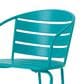 Hearth and Haven Santa Monica 3-Piece Outdoor Bistro Set in Teal, , large
