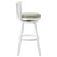 Armen Living Harper 30" Swivel Bar Stool in Matte White, , large