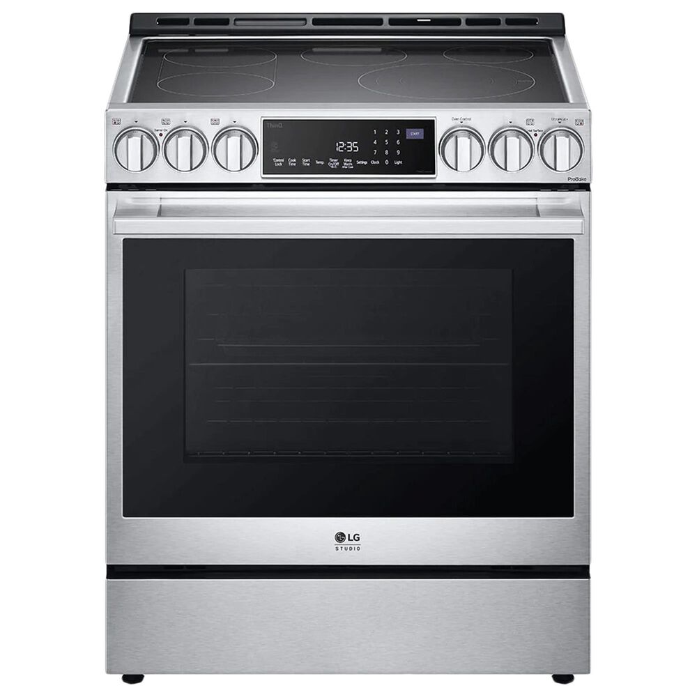 LG Studio 6.3 Cu. Ft. Slide-in Electric Range with ProBake Convection in Stainless Steel, , large