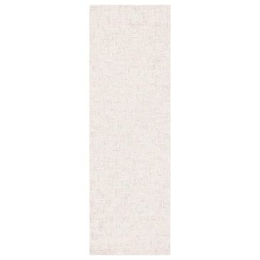 Safavieh Micro-Loop 2"3" x 7" Light Grey and Ivory Runner, , large