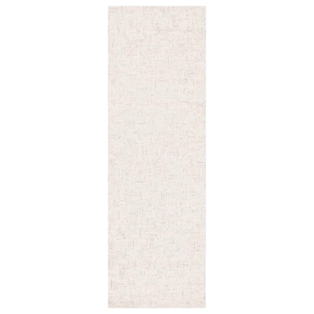 Safavieh Micro-Loop 2"3" x 7" Light Grey and Ivory Runner, , large