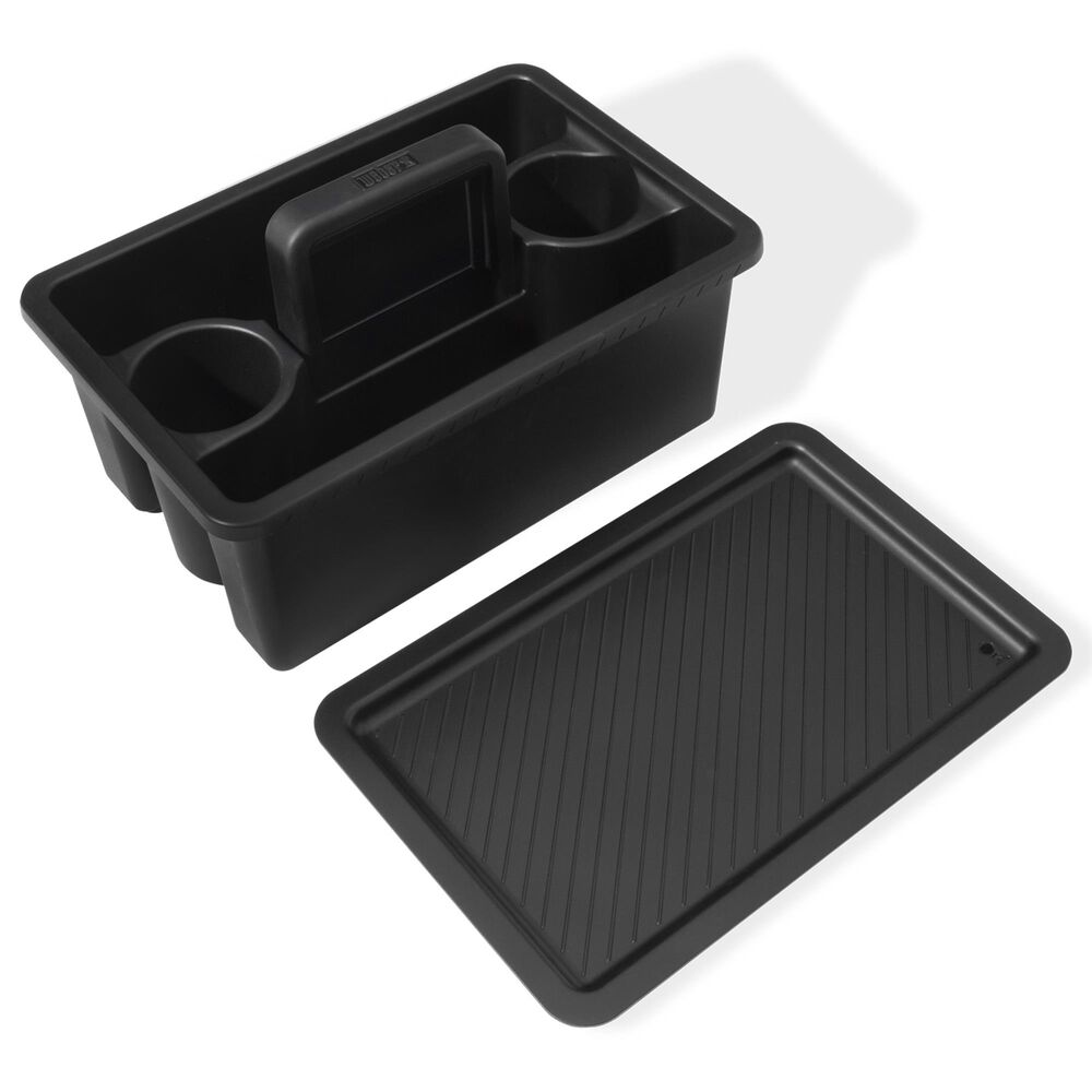 Weber Weber Works Caddy with Tray Lid in Black, , large