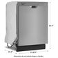 Whirlpool 24" Built In Dishwasher with Boost Cycle in Stainless Steel, , large