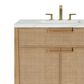 James Martin Vanities Solene 36" Single Bathroom Vanity in Seaside Oak with 3 cm Ethereal Noctis Quartz Top and Rectangular Sink, , large