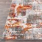 Surya Rafetus ETS-2305 7"10" x 10"2" Burnt Orange and Medium Gray Area Rug, , large