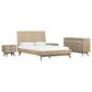 Blue River Baly 4-Piece Queen Platform Bed Set in Gray Sandblast Summer, , large