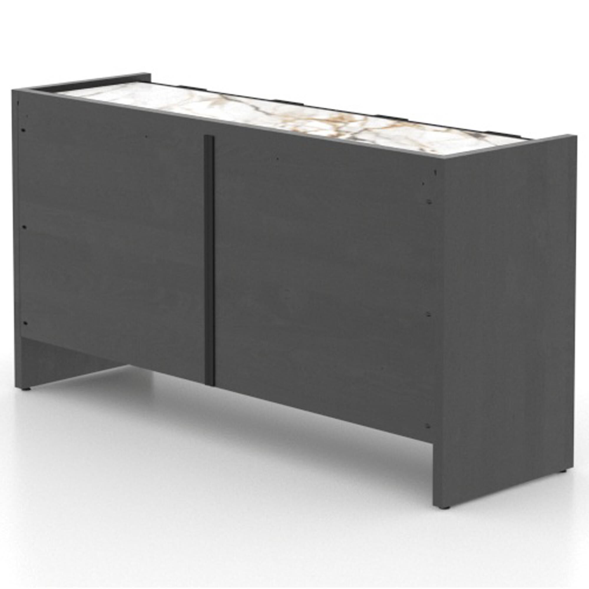 Canadel Core 4-Door Buffet in Cognac Peppercorn Washed and