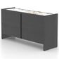 Declan Dining 4-Door Buffet in Cognac Peppercorn Washed and Shell, , large