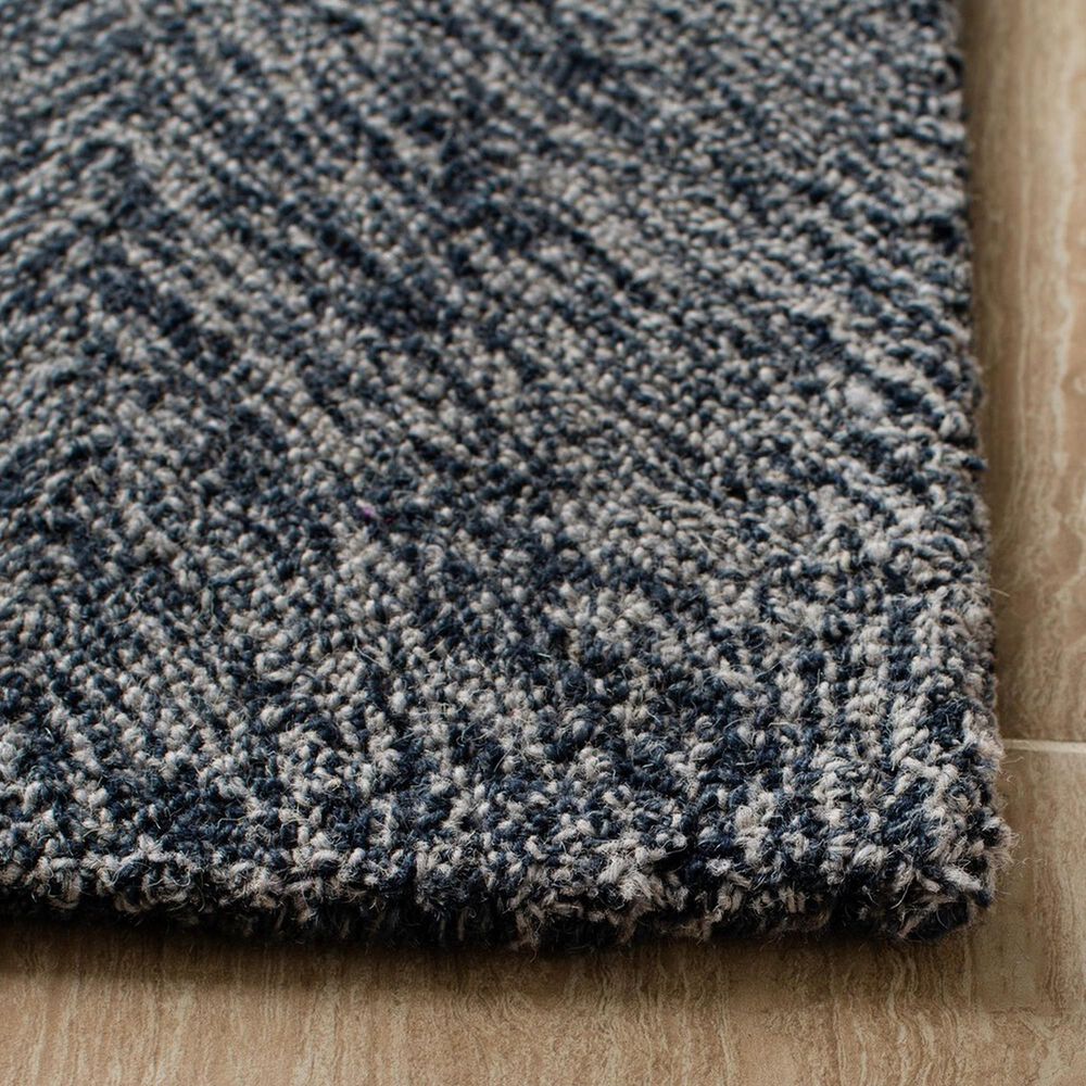 Safavieh Micro-Loop Transitional 2&#39;3&quot; x 7&#39; Grey and Ivory Runner, , large