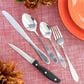 Oster Silvermist 20 Piece Flatware Set with Steak Knives in Stainless Steel, , large