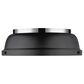Golden Lighting Duncan 14" Flush Mount in Chrome and Matte Black, , large