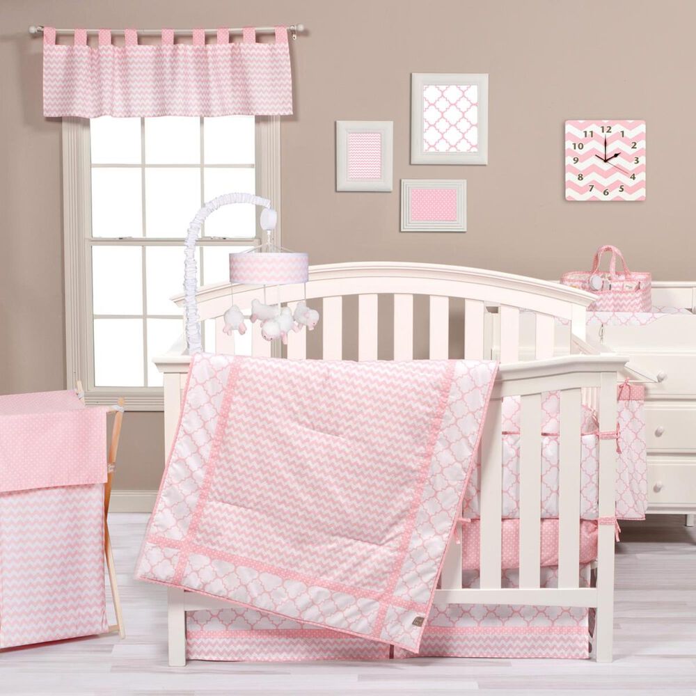 Trend Lab LLC Pink Sky 3-Piece Crib Bedding Set, , large