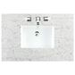 James Martin Vanities Breckenridge 36" Single Bathroom Vanity in Smokey Celadon with 3 cm Eternal Jasmine Pearl Quartz Top and Rectangular Sink, , large