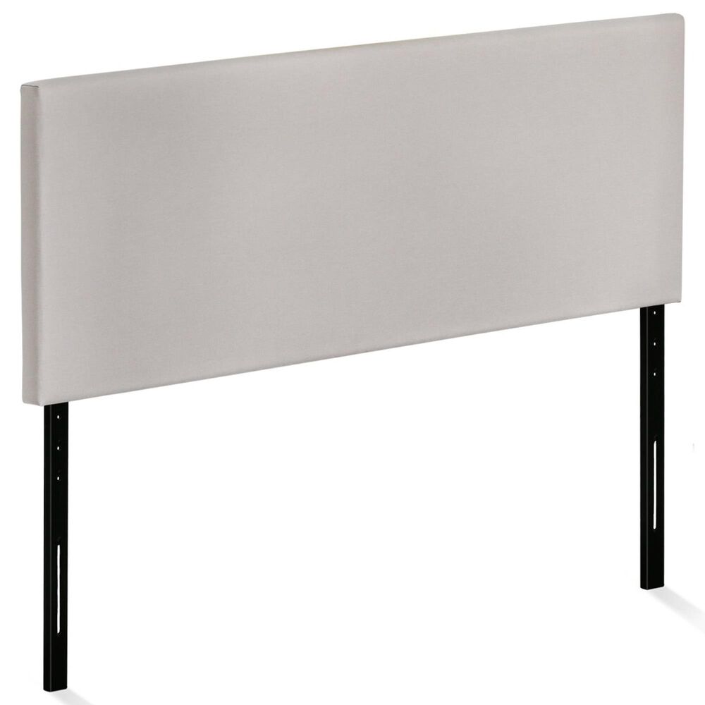 HOMLUX Roanne Full Plain Headboard in Fog, , large