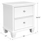 Ashley Fortman 2-Drawer Nightstand in White, , large