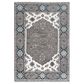 RIZZY Historia 10" x 14" Gray and Ivory Area Rug, , large
