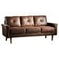 HOMLUX 72" Stationary Sofa in Dark Brown, , large