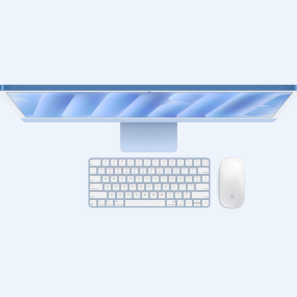 Apple 24-Inch iMac All-in-One Desktop - Apple M4 chip - 10-core CPU - 24GB RAM - 10-core GPU - 512GB SSD in Blue with 3-Year AppleCare+, , large