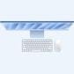 Apple 24-Inch iMac All-in-One Desktop - Apple M4 chip - 10-core CPU - 24GB RAM - 10-core GPU - 512GB SSD in Blue with 3-Year AppleCare+, , large