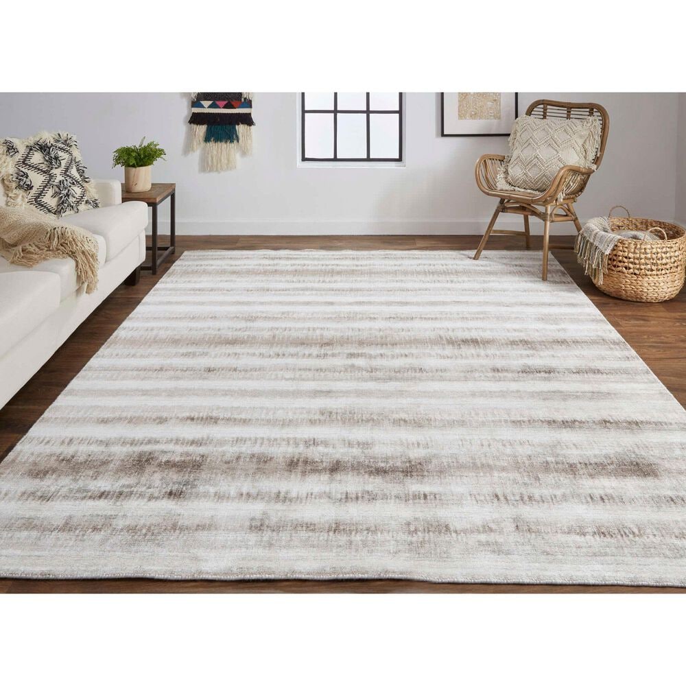 Feizy Mackay 8&#39; x 10&#39; Brown Area Rug, , large