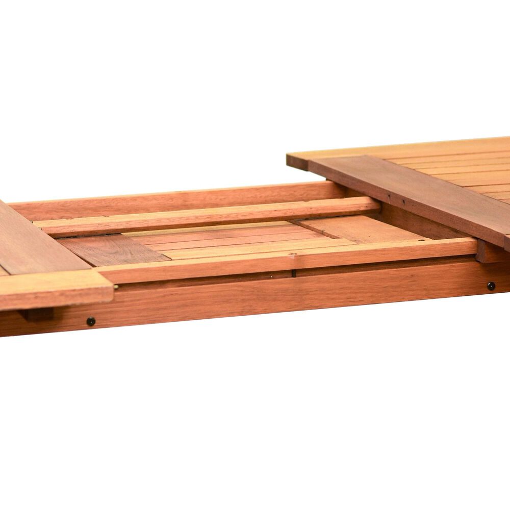 International Home Miami Sapo 9-Piece Rectangular Patio Dining Set in Brown, , large