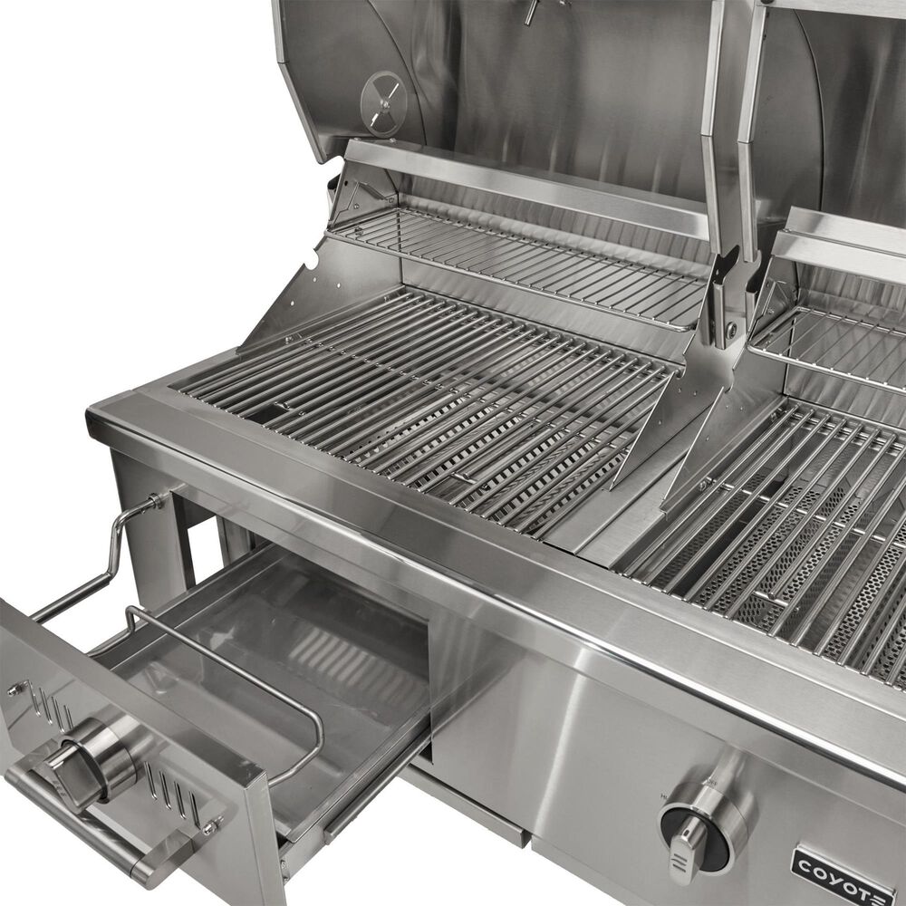 Coyote Outdoor 50&quot; Hybrid Built-In Natural Gas Grill in Stainless Steel, , large