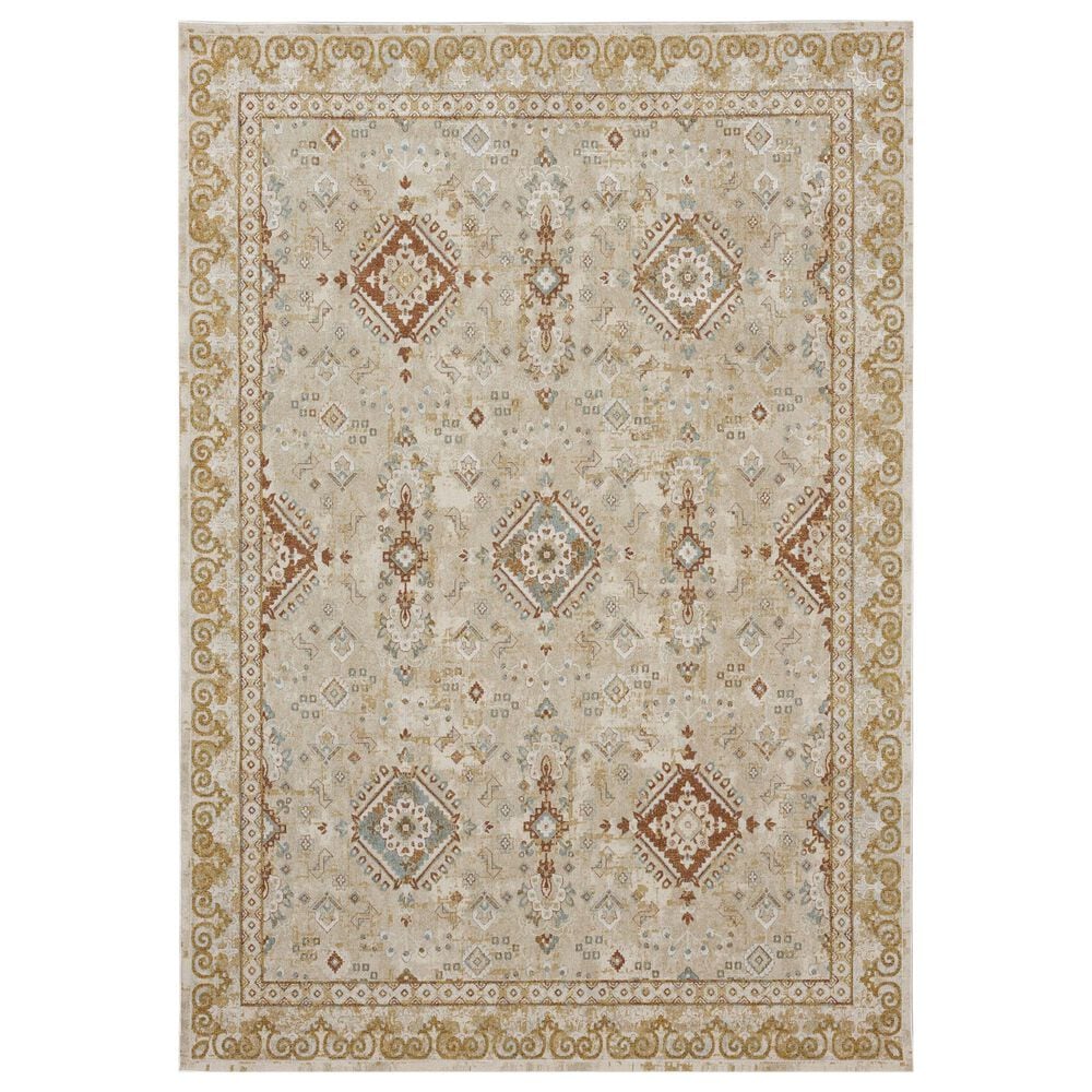 Karastan Windemere R1258 6"6" x 9"10" Cream Area Rug, , large