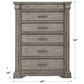 Chapel Hill Madison Ridge 6 Drawer Chest in Madison Ridge Gray, , large