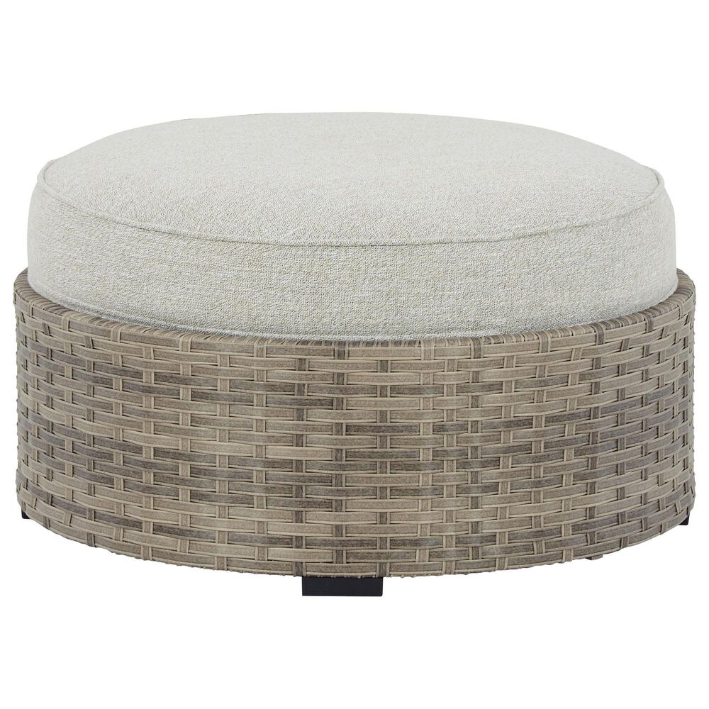 Ashley Calworth Patio Ottoman in Light Brown, , large
