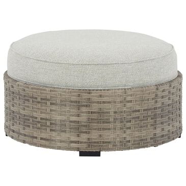 Ashley Calworth Patio Ottoman in Light Brown, , large