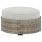 Ashley Calworth Patio Ottoman in Light Brown, , large