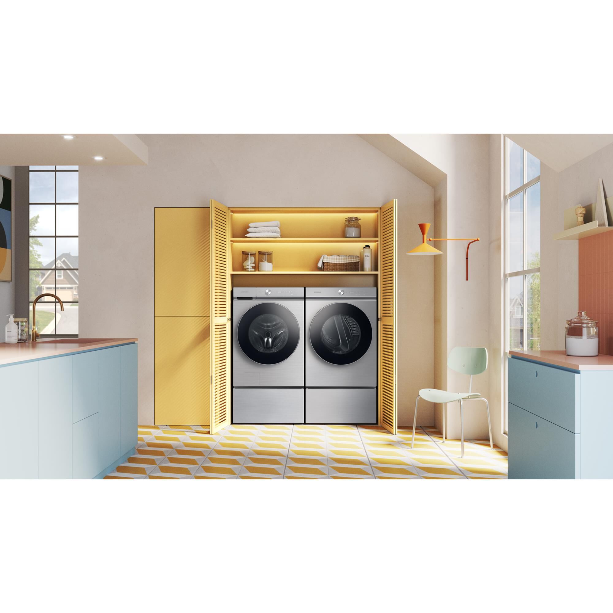 Steam dryer outlet for clothes