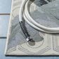 Safavieh Barbados Tropical Botanical 3"3" x 5"  Grey and Gold Indoor/Outdoor Area Rug, , large
