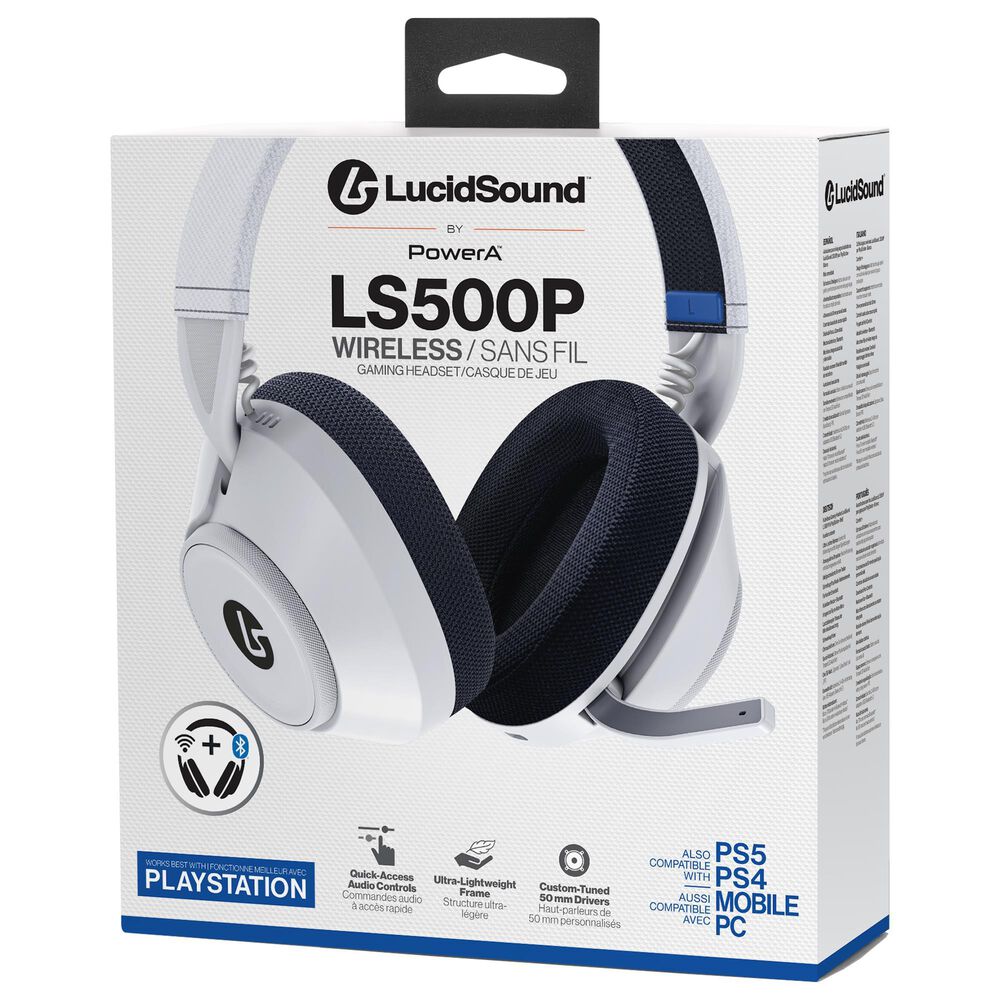 PowerA LucidSound LS500P Wireless Gaming Headset in White, , large