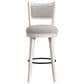 Mayberry Hill Rogen Swivel Bar Stool in Rustic White and Black, , large